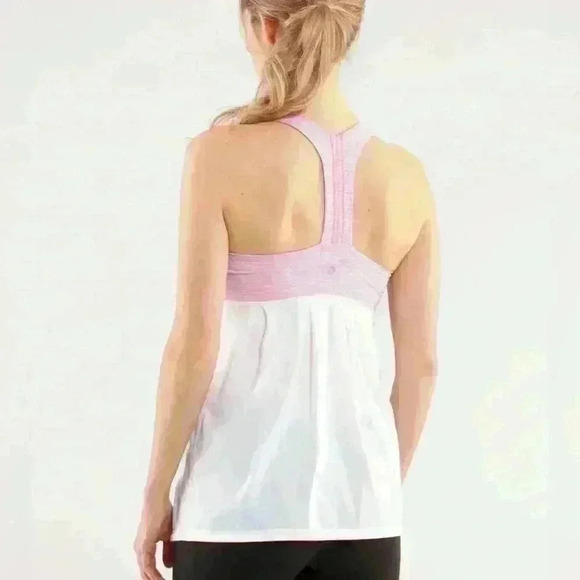 Lululemon Power Dance Tank size 6 
White / Wee Are From Space White April Multi - Picture 2 of 13